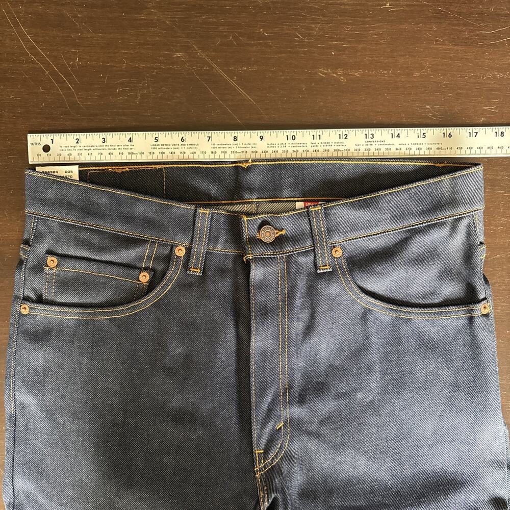 VINTAGE 90s Levis 517 Jeans Mens 34x34 Blue Denim Bootcut RAW Deadstock NOS USA - Picture 16 of 16
